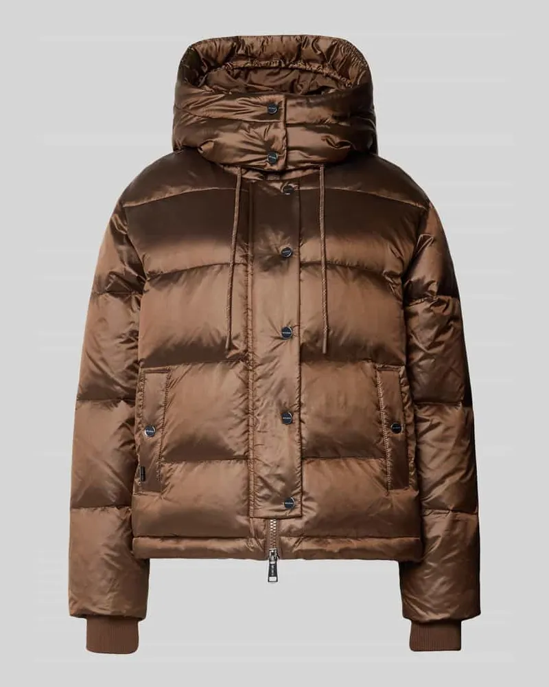 Mos Mosh Regular Fit Jacke mit Daunen-Feder-Füllung Modell 'Jilly Mittelbraun