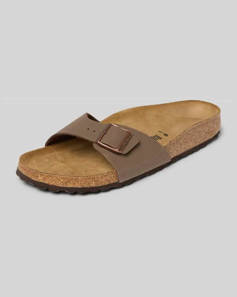 Birkenstock Slipper mit offener Ferse Modell 'Madrid Mittelbraun