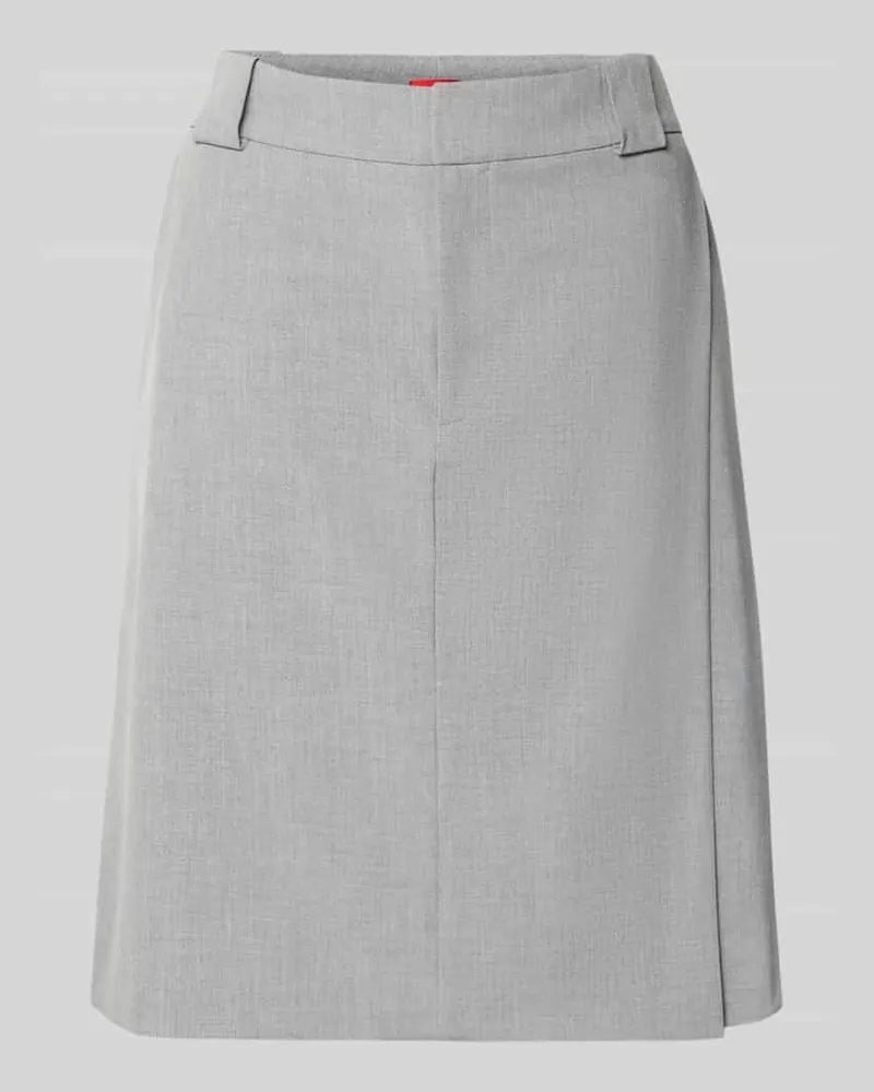 HUGO BOSS Körpernaher Bleistiftrock mit Viskose-Anteil Modell 'RANWI Hellgrau