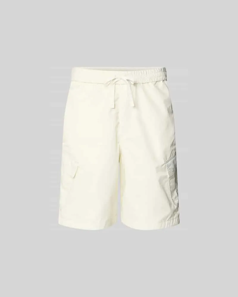 Kenzo Straight Fit Shorts mit Cargo-Taschen Ecru