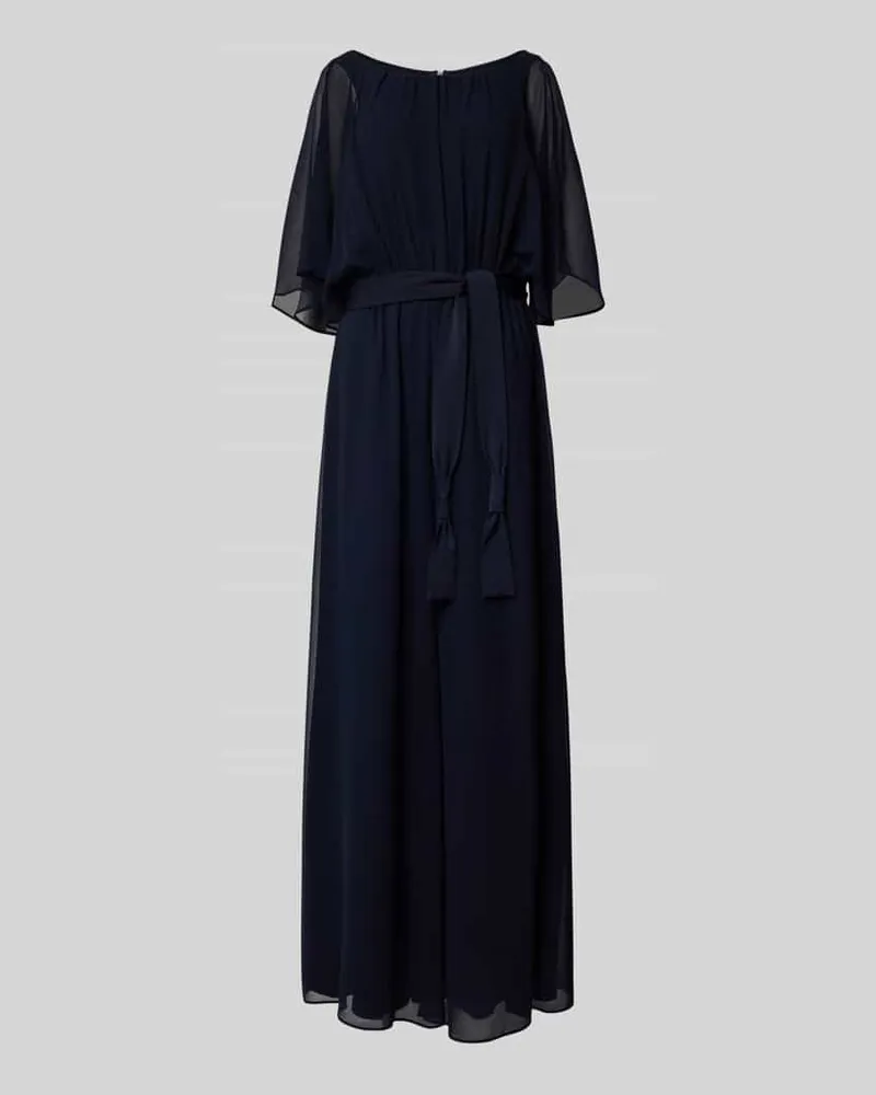 Vera Mont Jumpsuit mit Bindegürtel Dunkelblau