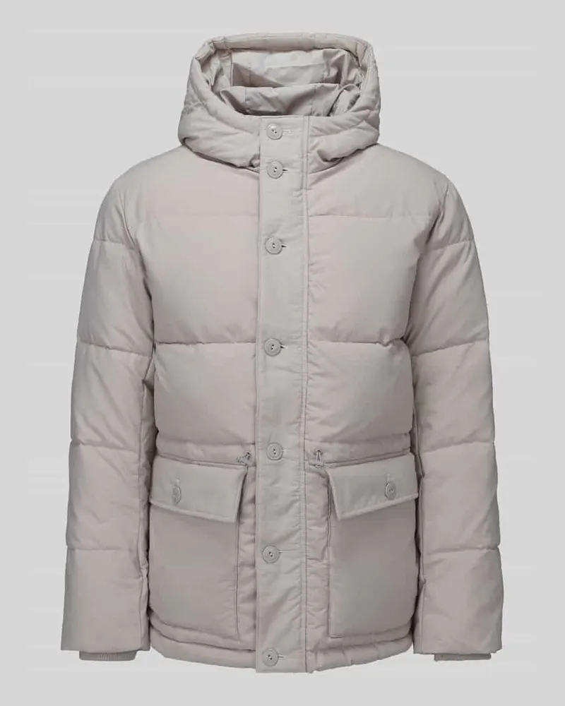 Selected Steppjacke mit Kapuze Modell 'SLMVINCENT Offwhite