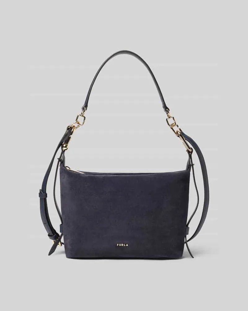 Furla Hobo Bag mit Reißverschluss Modell 'TONIE Dunkelblau