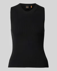 HUGO BOSS Stricktop mit Rundhalsausschnitt Modell 'Fetullina Black