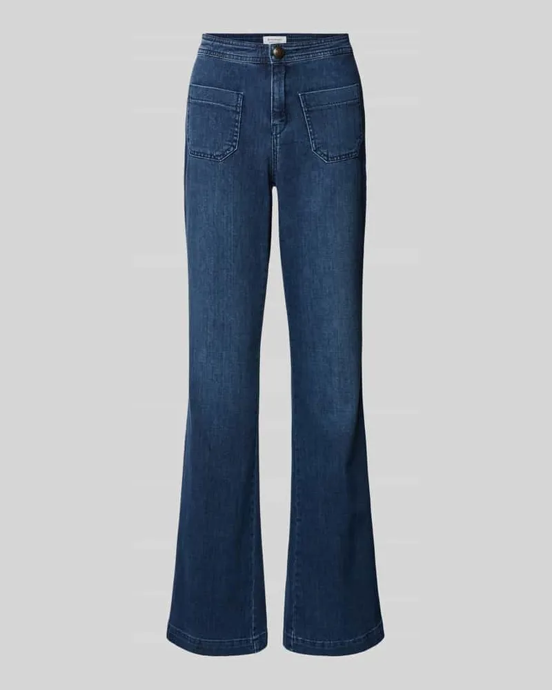 Rosner Flared Jeans mit aufgesetzten Taschen Modell 'ALISA Blau