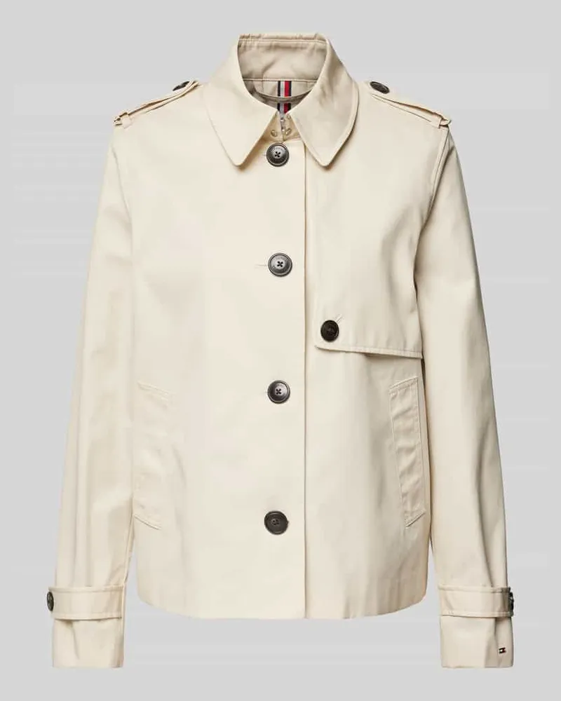 Tommy Hilfiger Jacke mit Umlegekragen Sand