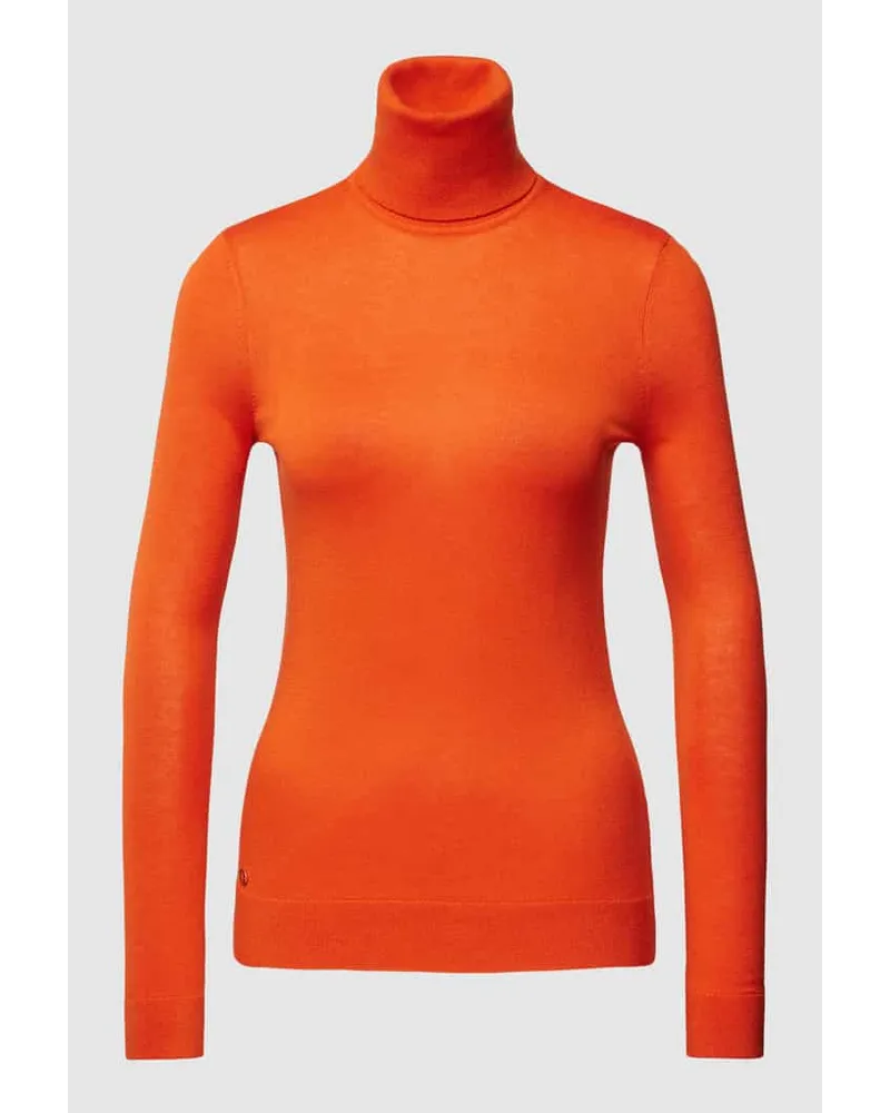 Ralph Lauren Strickpullover mit Seide-Anteil Modell 'ZOE Orange