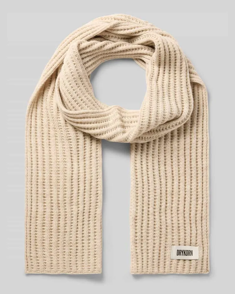 Drykorn Schal mit Label-Detail Modell 'NUMAS Offwhite