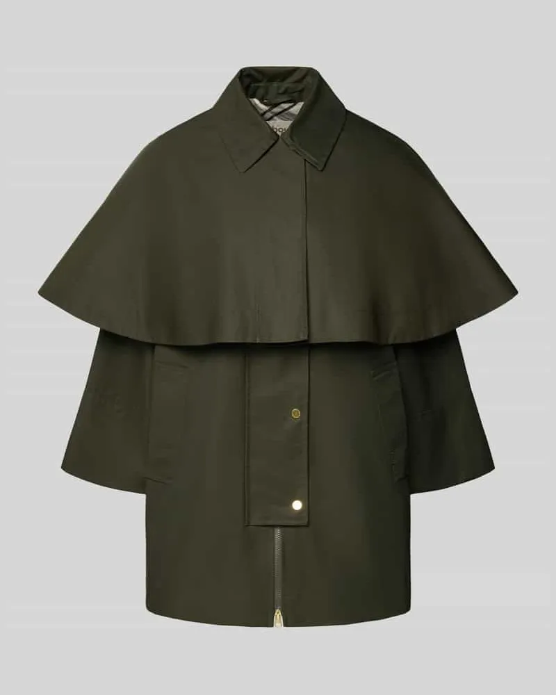 Barbour Relaxed Fit Kurzmantel aus Baumwoll-Mix Modell 'FIA Oliv