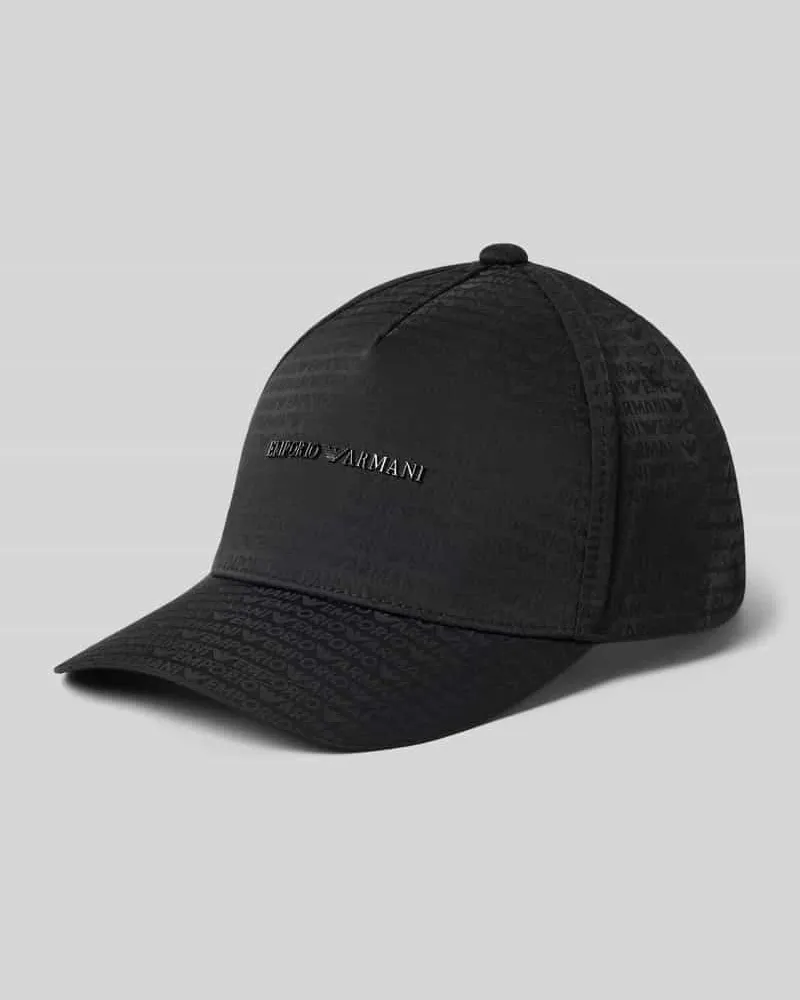 Emporio Armani Basecap mit Label-Applikation Black