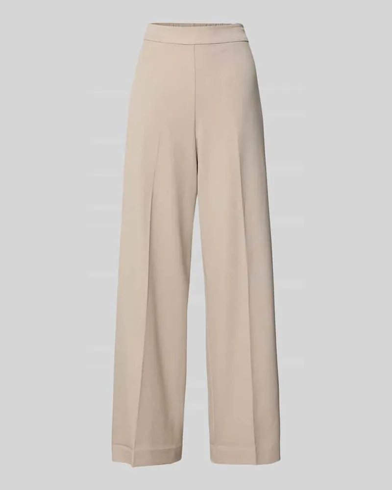 Selected Wide Leg Hose mit Viskose-Anteil Modell 'EMMA-TARA Beige