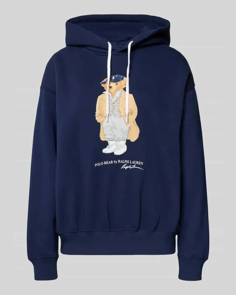 Ralph Lauren Oversized Hoodie mit Kapuze Marine