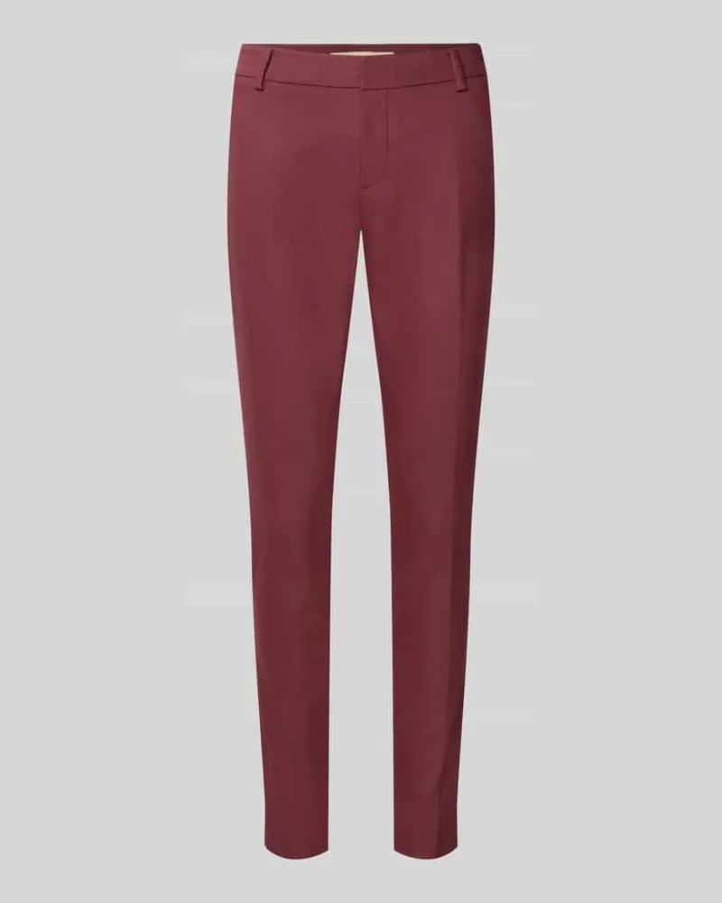 Mos Mosh Slim Fit Anzughose aus Baumwoll-Mix Bordeaux