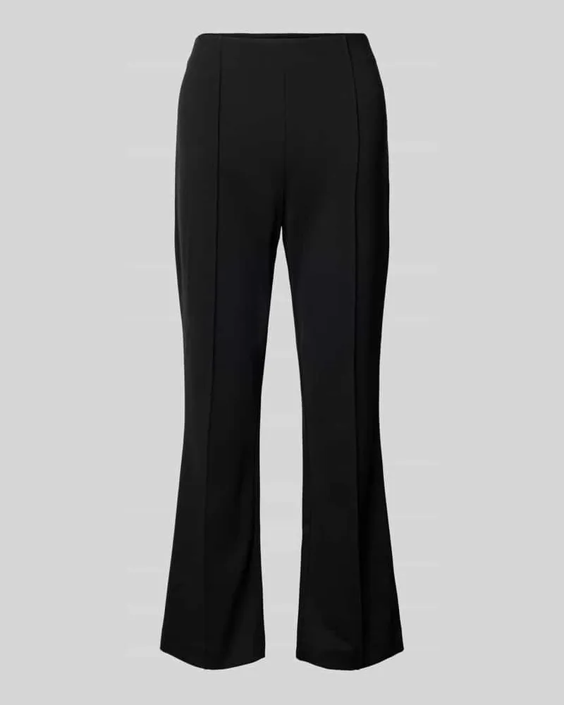 Calvin Klein Flared Cut Hose Modell 'PONTE PINTUCK Black