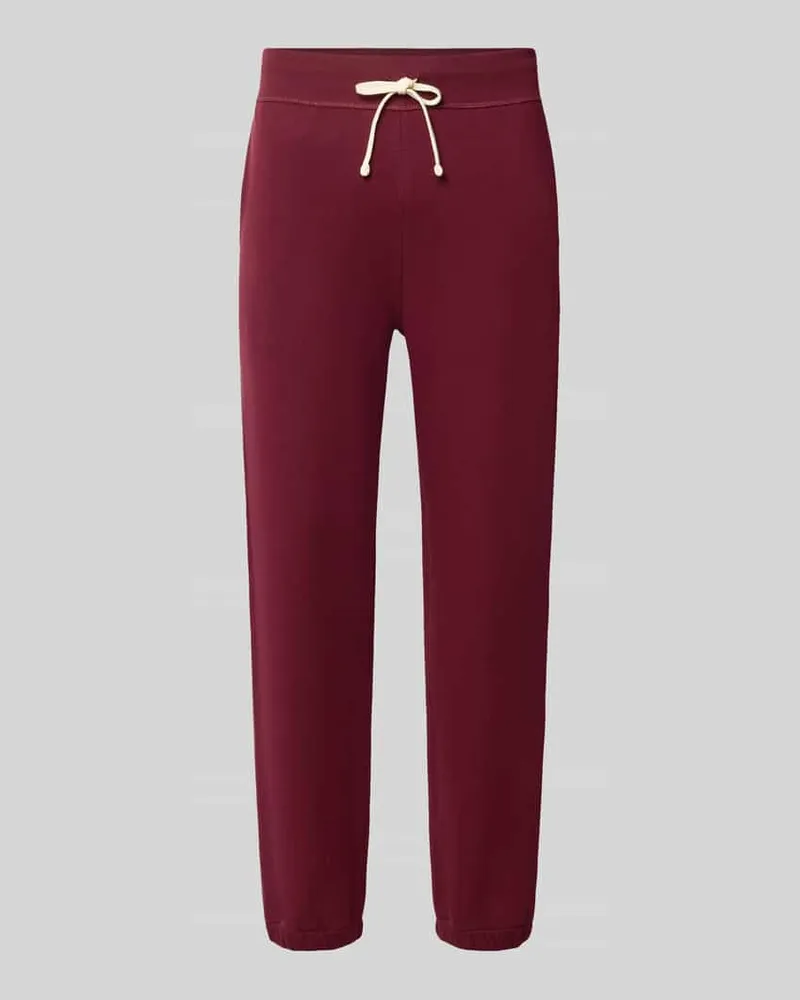 Ralph Lauren Relaxed Fit Sweathose aus Baumwoll-Mix Bordeaux