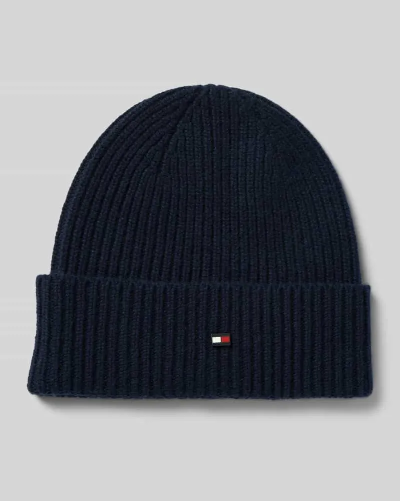 Tommy Hilfiger Beanie aus reinem Kaschmir Marine
