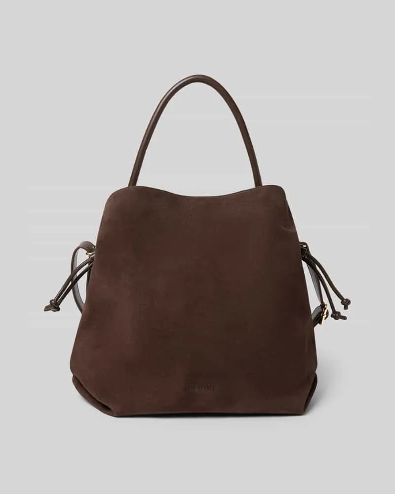 Hey Marly Handtasche in Suede-Optik Modell 'Cool Companion Dunkelbraun