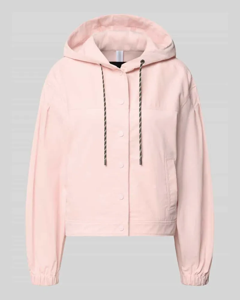 Marc Cain Regular Fit Jacke aus Baumwoll-Mix Rosa