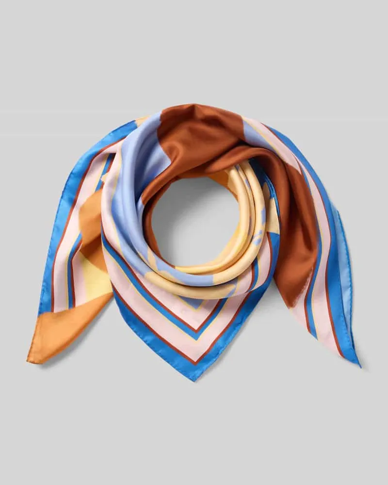 HUGO BOSS Schal aus reiner Seide Modell 'BATTISTA Rostrot