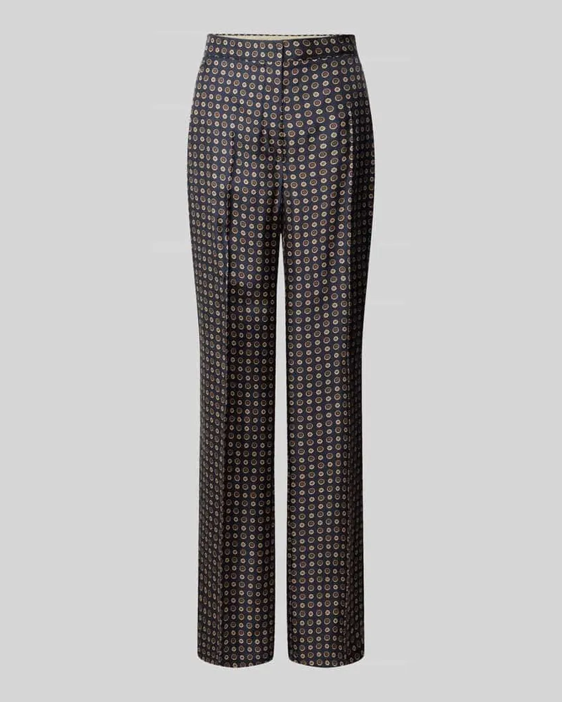 Max Mara Regular Fit Stoffhose aus reiner Seide Modell 'FAUNA Marine