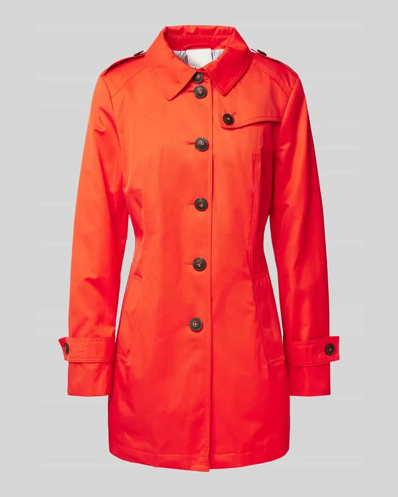 Fuchs Schmitt Trenchcoat mit Leistentaschen Rot