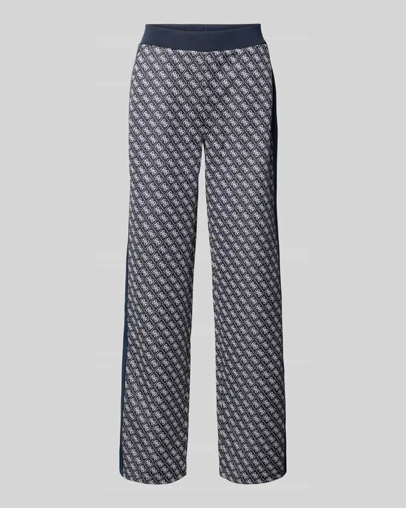 Guess Wide Leg Sweatpants im Allover-Look Modell 'MAYA Marine
