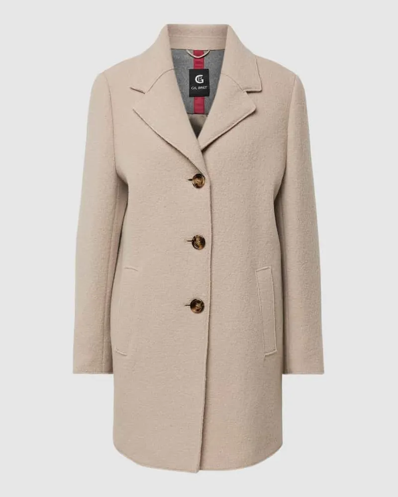 Gil Bret Wolljacke mit Knopfleiste Beige