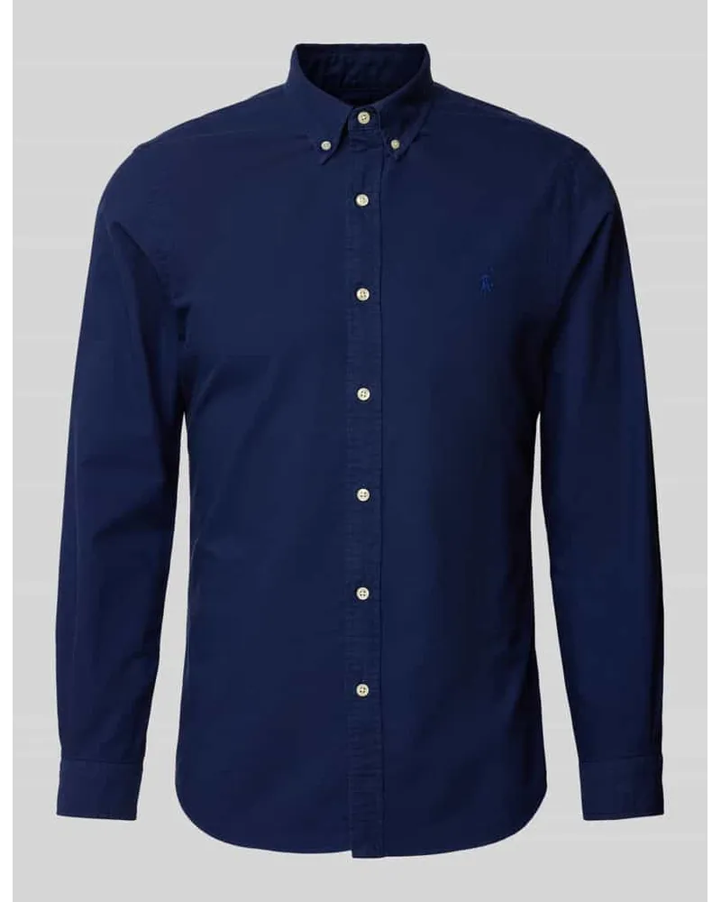 Ralph Lauren Slim Fit Freizeithemd mit Button-Down-Kragen Marine