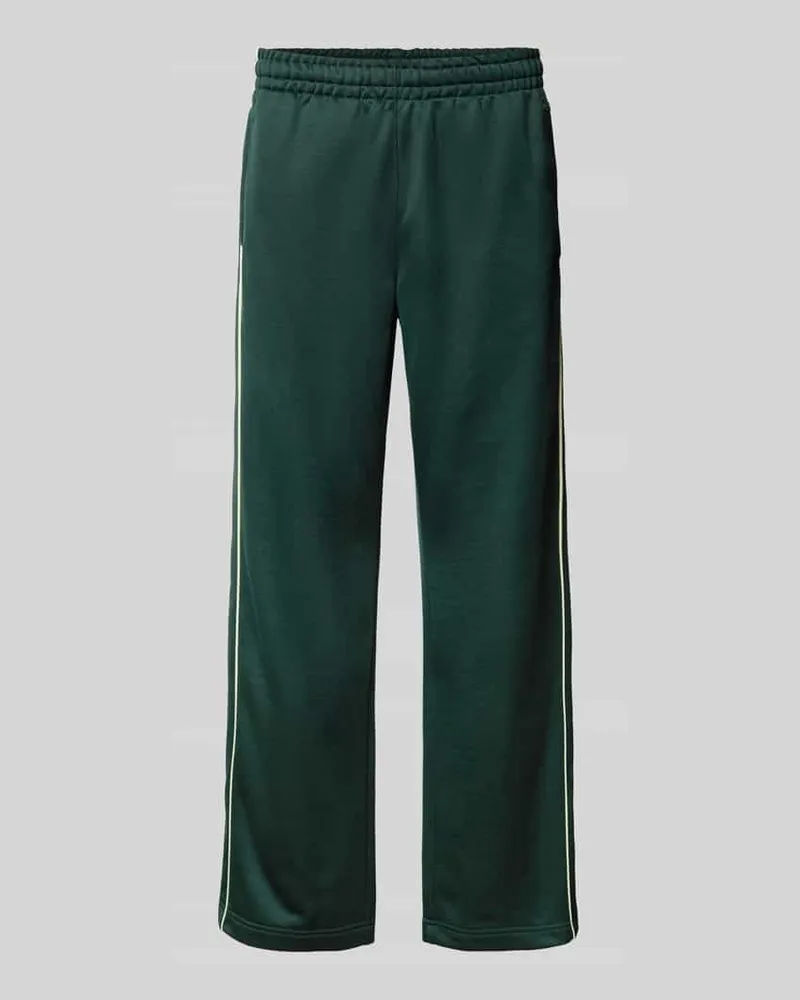 Lacoste Loose Fit Sweatpants aus Baumwoll-Mix Dunkelgruen