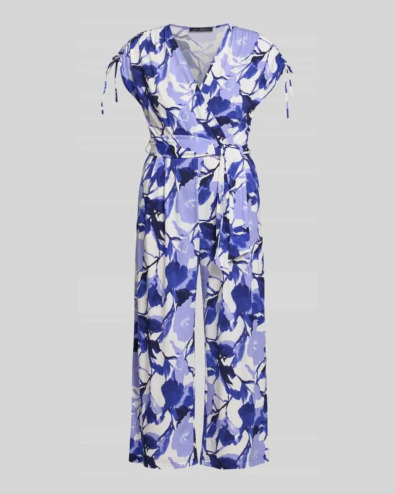 Betty Barclay Relaxed Fit Jumpsuit mit V-Ausschnitt Royal