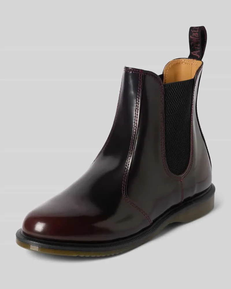 Dr.Martens Chelsea Boots mit profilierter Gummisohle Modell 'Flora Bordeaux