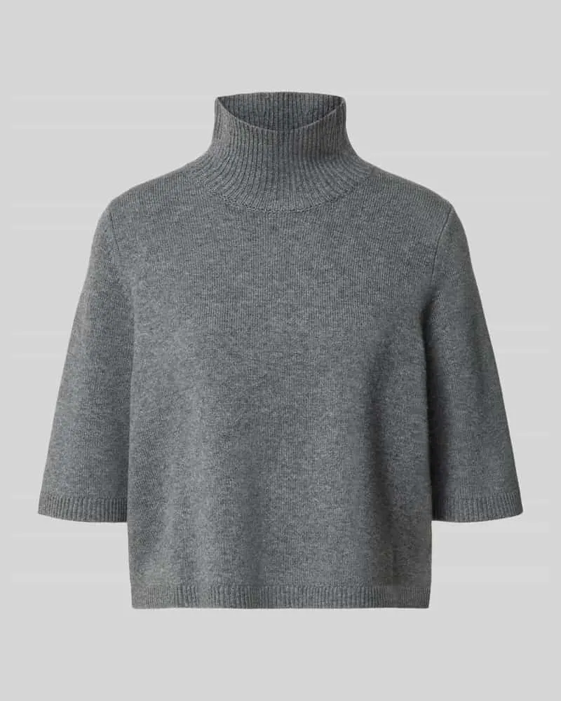 Luisa Cerano Strickpullover mit Kaschmir-Anteil Mittelgrau