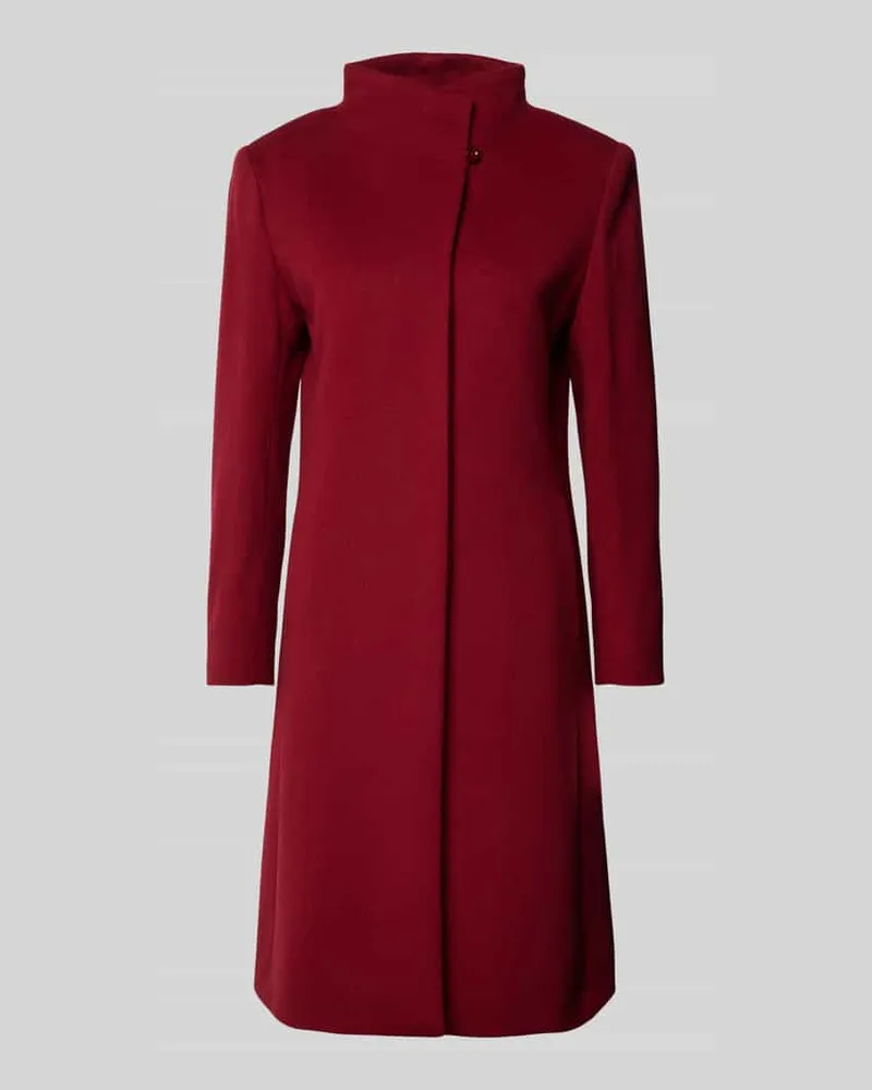 Cinzia Rocca Regular Fit Wollmantel mit Kaschmir-Anteil Rot