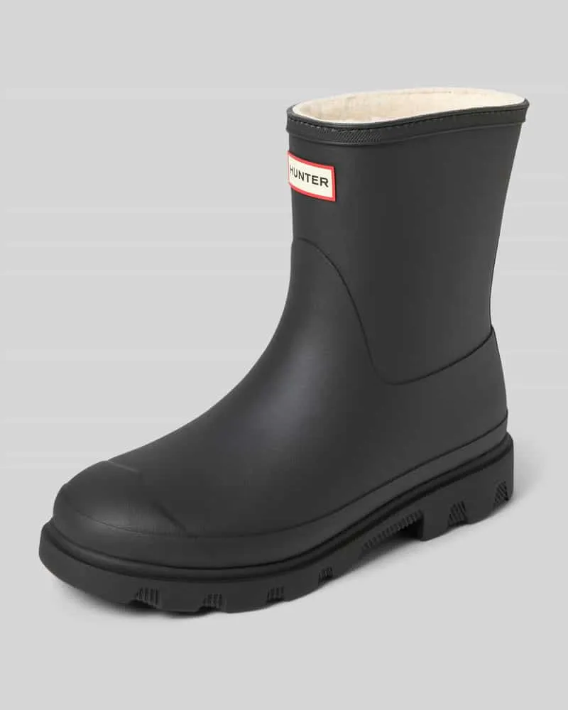 Hunter Stiefel mit Label-Detail Black