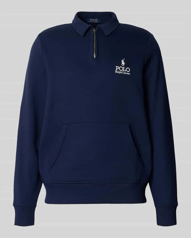 Ralph Lauren Sweatshirt mit Polokragen Marine