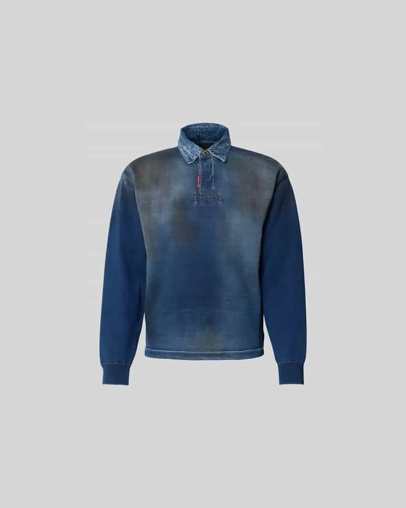 Dsquared2 Regular Fit Poloshirt in Denim-Optik Marine