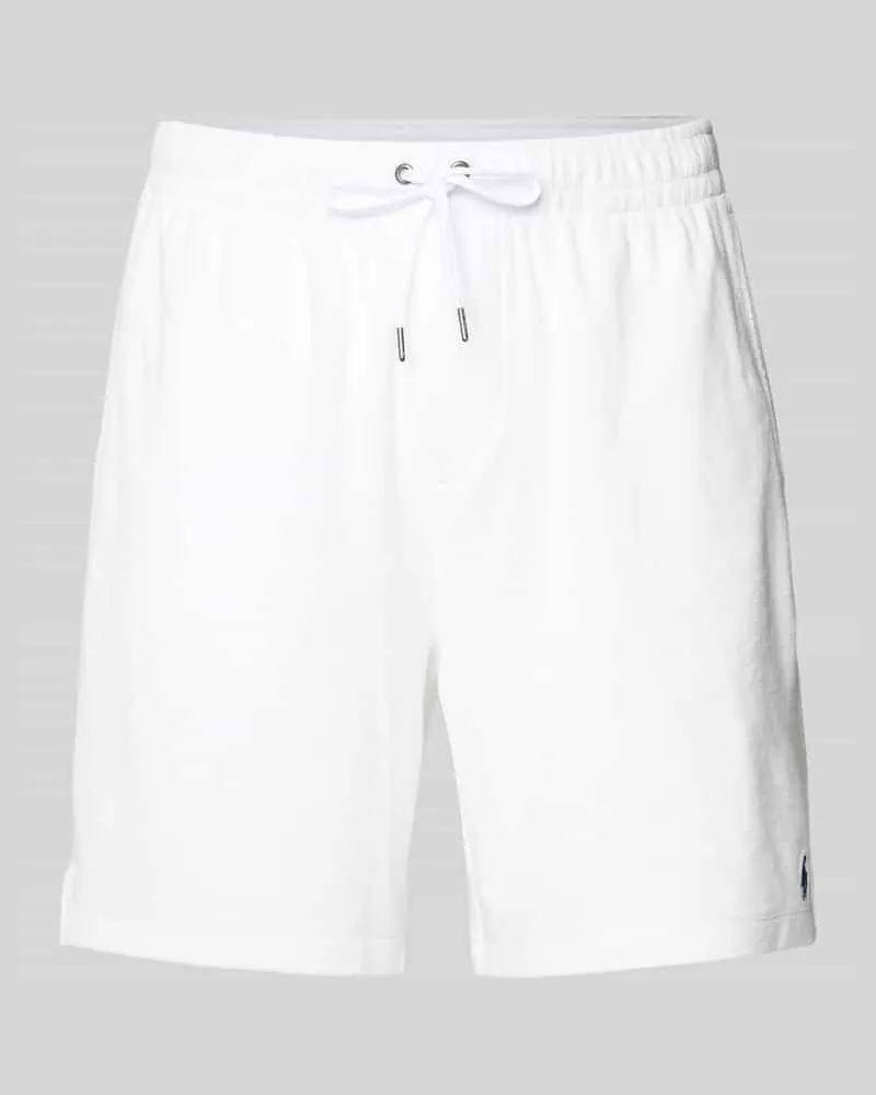 Ralph Lauren Regular Fit Shorts mit Logo-Stitching Weiss