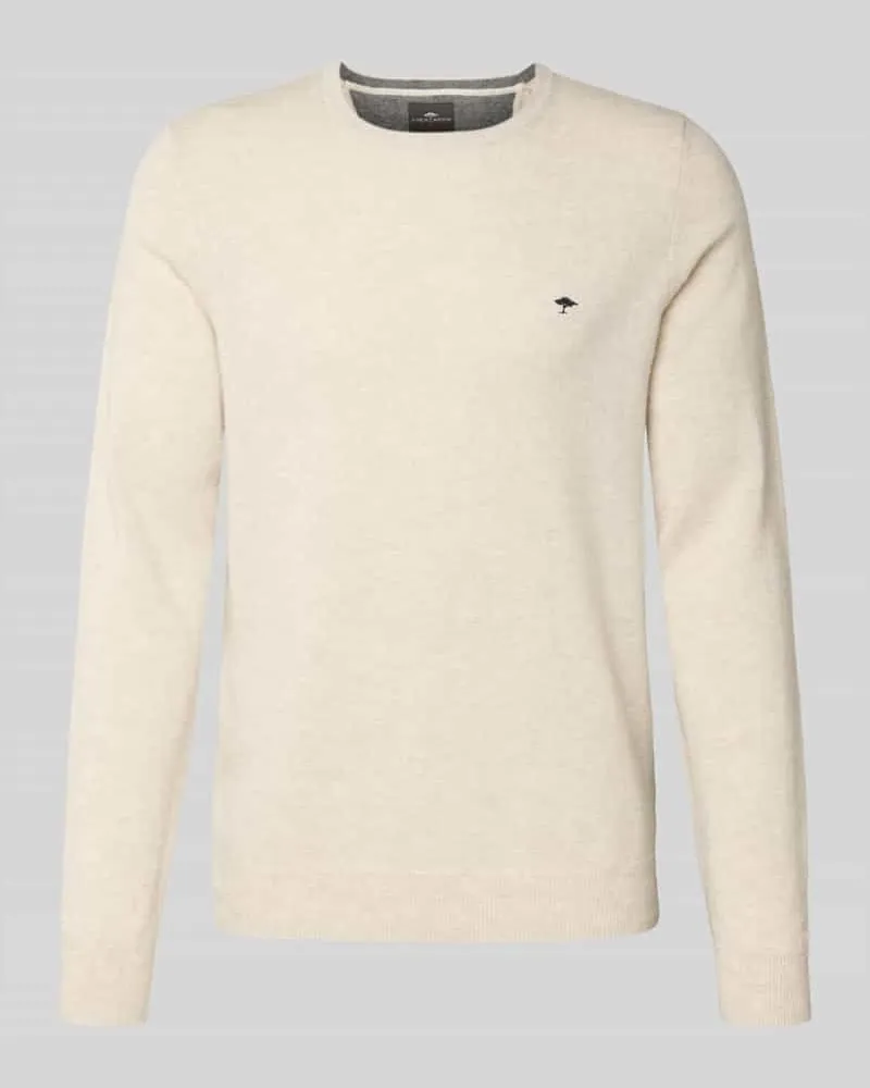 Fynch-Hatton Regular Fit Pullover mit Kaschmir-Anteil Modell 'Merino Offwhite