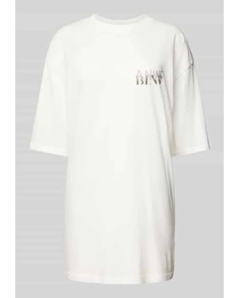 Anine Bing Oversized T-Shirt in Überlänge Weiss