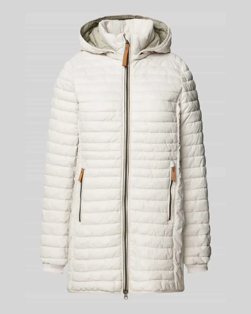 Camel Active Steppjacke mit Reißverschlusstaschen Offwhite