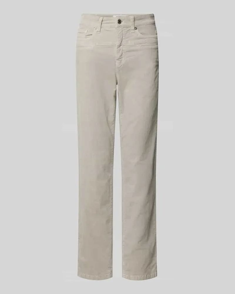 Cambio Regular Fit Hose mit Paspeltaschen Modell 'PEARLIE Hellgrau