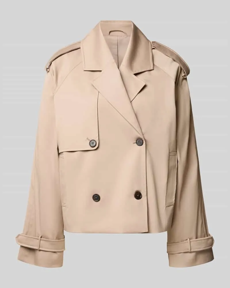 Anine Bing Relaxed Fit Jacke aus Baumwoll-Mix Beige