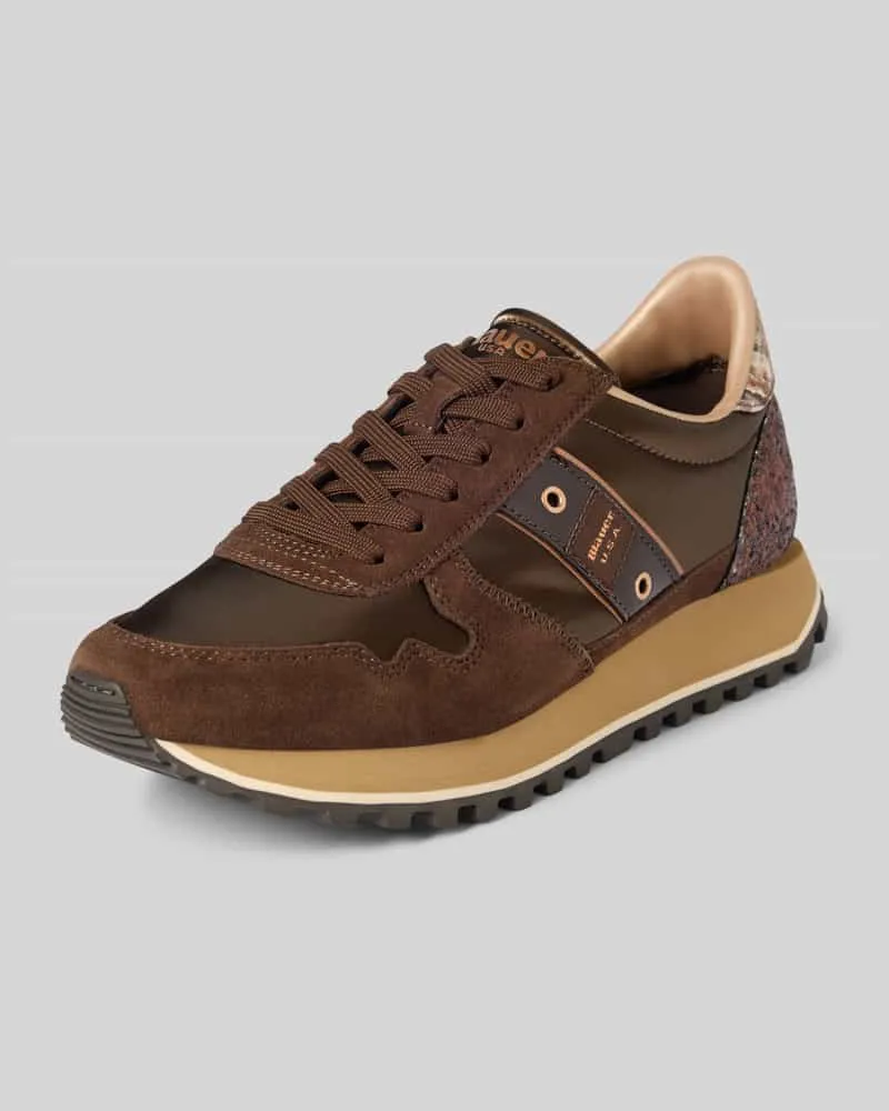 Blauer Sneaker mit Schnürverschluss Modell 'MILLEN Dunkelbraun