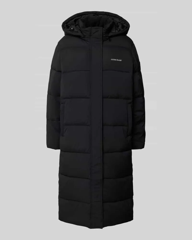 Guess Steppmantel mit Kapuze Black