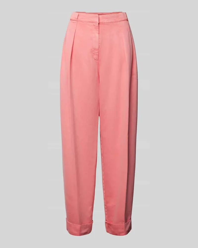 HUGO BOSS Baggy Fit Stoffhose mit Bundfalten Modell 'Timbat Rosa
