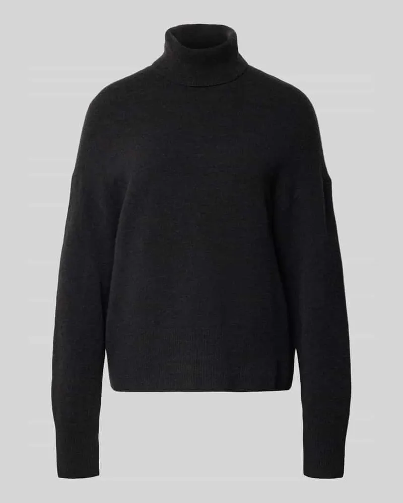 Marc O'Polo Regular Fit Rollkragenpullover aus Schurwoll-Mix Black