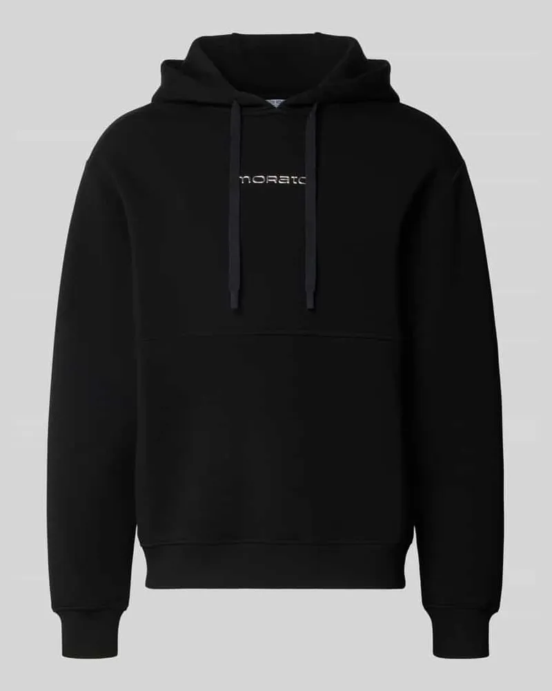 Antony Morato Relaxed Fit Hoodie aus Viskose-Mix mit Baumwoll-Anteil Black