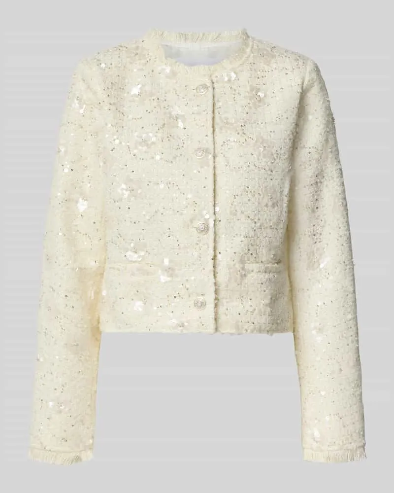 Y.A.S Slim Fit Blazer mit Stretch-Anteil Modell 'LOUISA Ecru