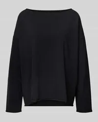 Juvia Longsleeve mit U-Boot-Ausschnitt Black