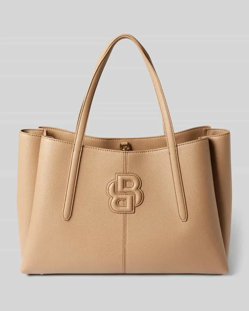 HUGO BOSS Shopper mit Label-Details Modell 'Anett Tote Beige